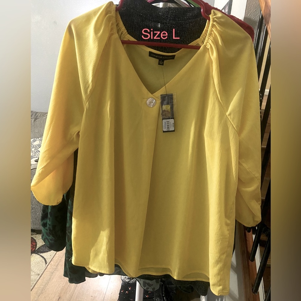 Yellow blouse size L